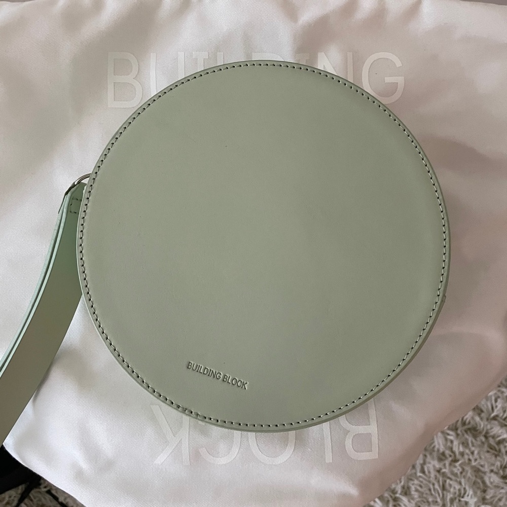 Building Block Puck Wristlet Bag (Celadon color)